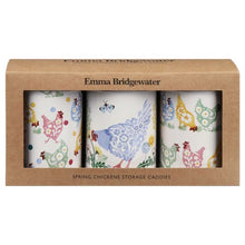 Load image into Gallery viewer, Emma Bridgewater Spring Chickens Storage Caddies (Set of 3)

