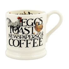 Load image into Gallery viewer, Emma Bridgewater Rise &amp; Shine Eggs &amp; Toast 1/2 Pint Mug
